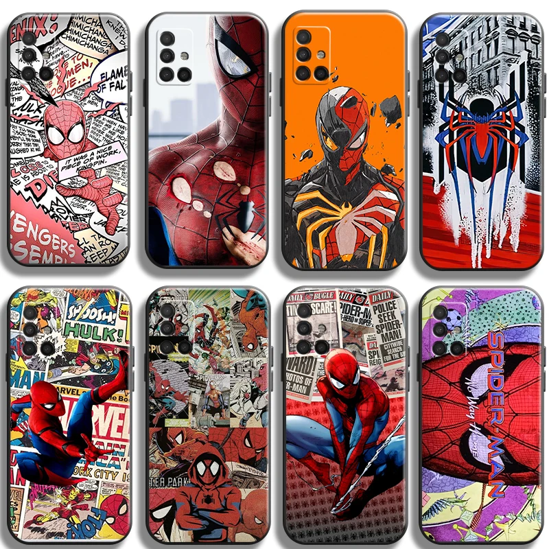 

Marvel's Spider-Man Phone Cases For Samsung A51 5G A31 A72 A21S A52 A71 A42 5G A22 4G A22 5G A20 A32 5G A11 Smartphone Soft
