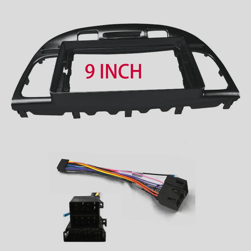 Android Audio Frame com Cabo para Kia Rio 2 2005 2006 2008-2011 Carro Auto ABS Rádio Painel GPS de som modify