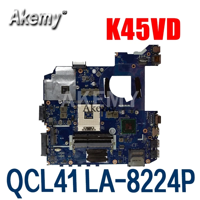 

Amazoon original QCL41 LA-8224P laptop motherboard For Asus Motherboard K45VD A45V K45V K45VM K45VJ K45VS A45VJ mainboard tested