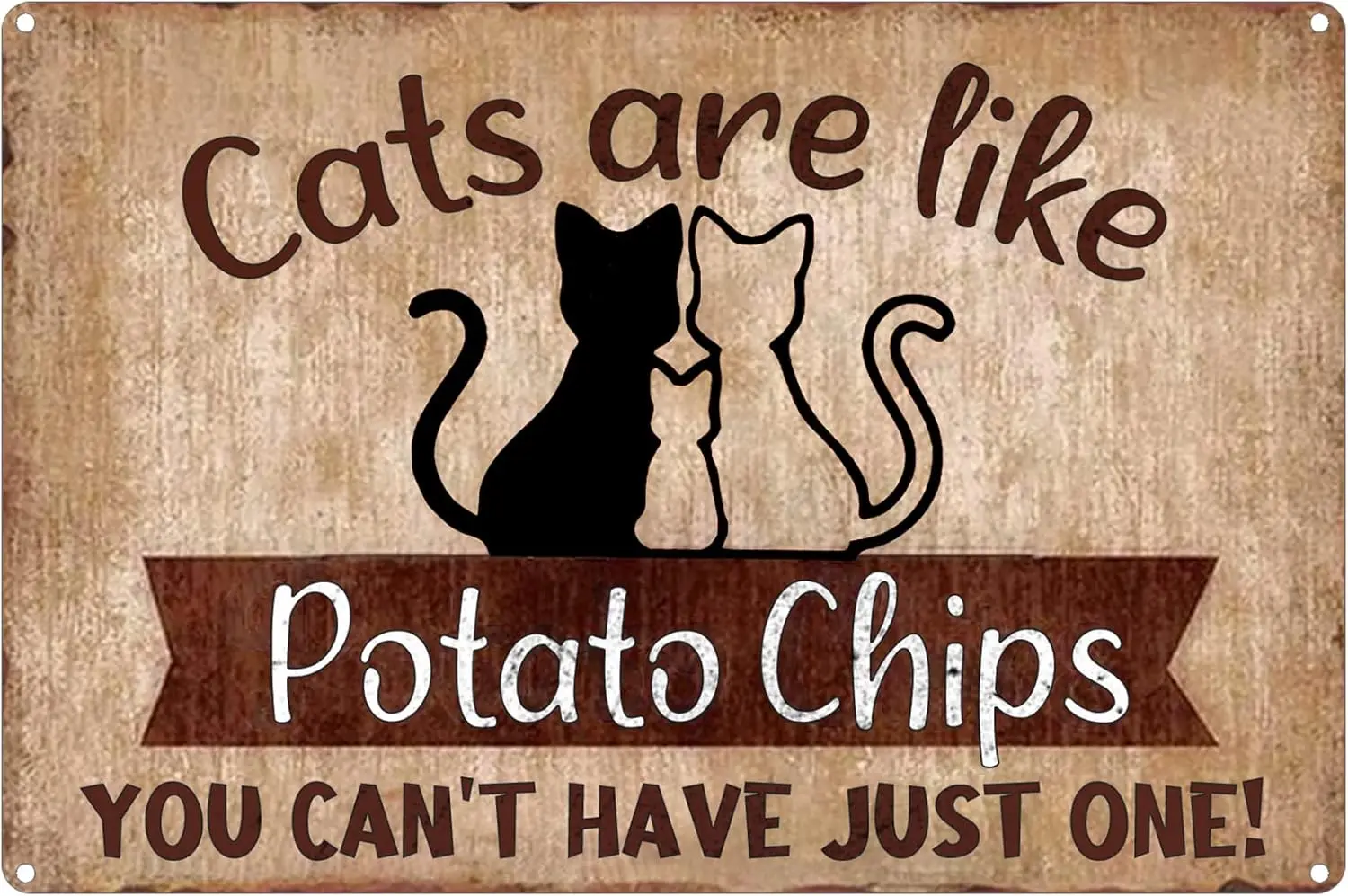 Cts re Lke Pot Chps 't Hve Just one Ct Tn Sgn Plque Ретро Wll Декор Для Домашнего Офиса Bthroom Br Club Cfe Lover