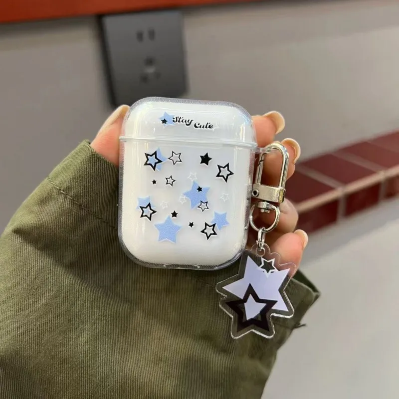 Силиконовый чехол для наушников с мультяшными звездами AirPods 1 2 3 поколения