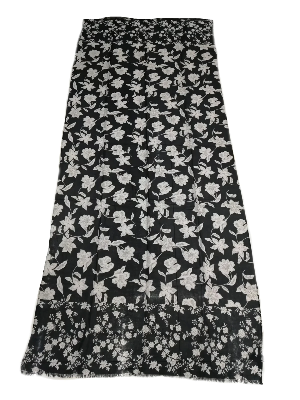 Женский шарф с бахромой Длинный мягкий цветочным принтом 2022