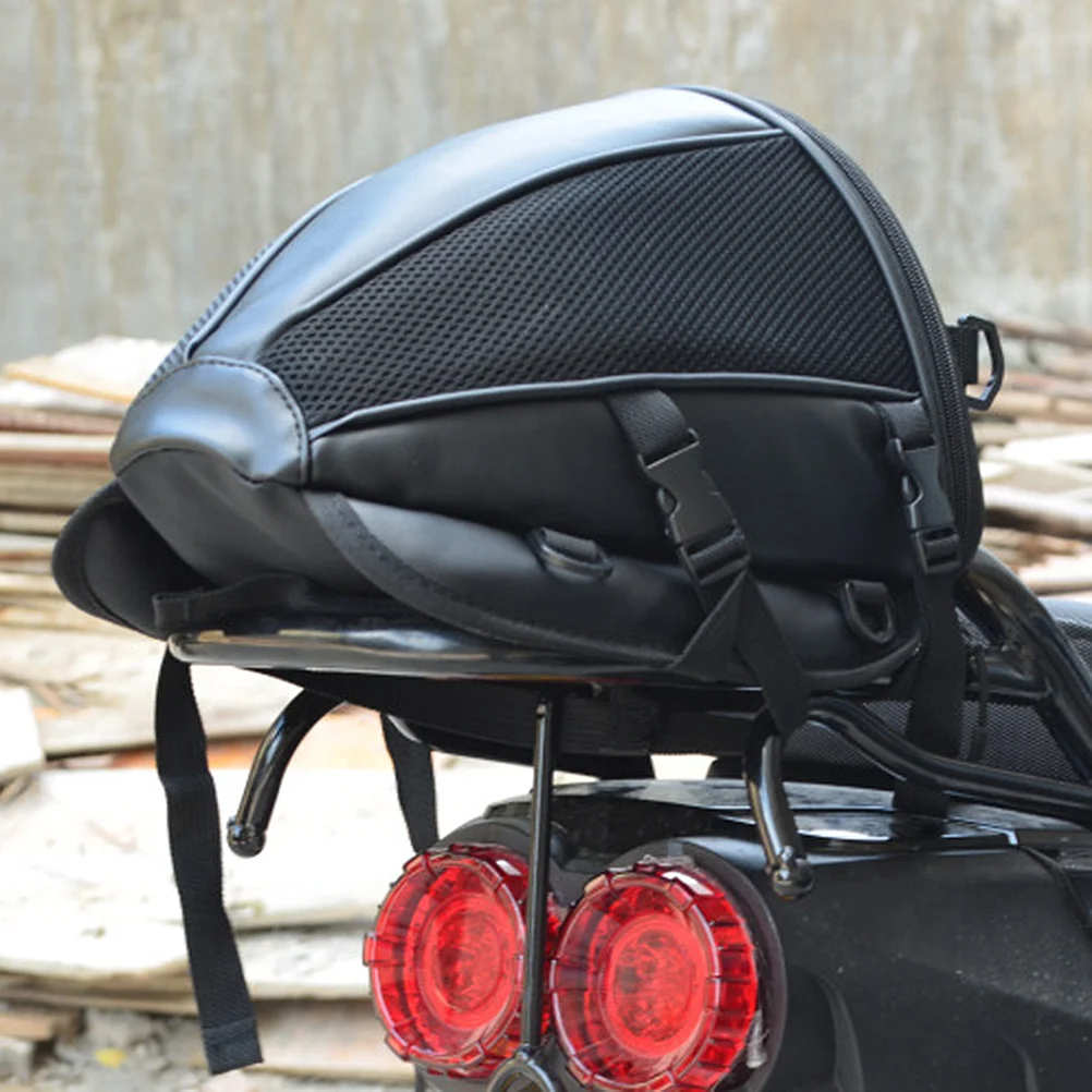

1PC Motorcycle Tail Bag Cycling Motorcycle Hanging Bag Waterproof Motorcycle Back Seat Pouch Travel Storage Bag for Shopping
