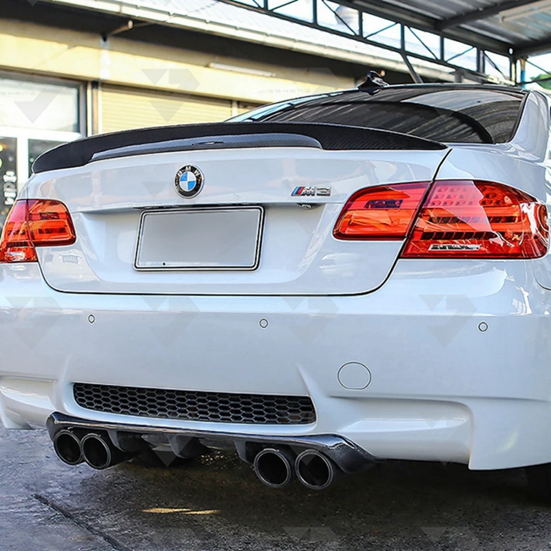 

For BMW 3 Series E92 M3 2006-2013 high quality Carbon Fiber rear boot Wing Spoiler Rear Roof Spoiler Wing Trunk Lip Boot Cover