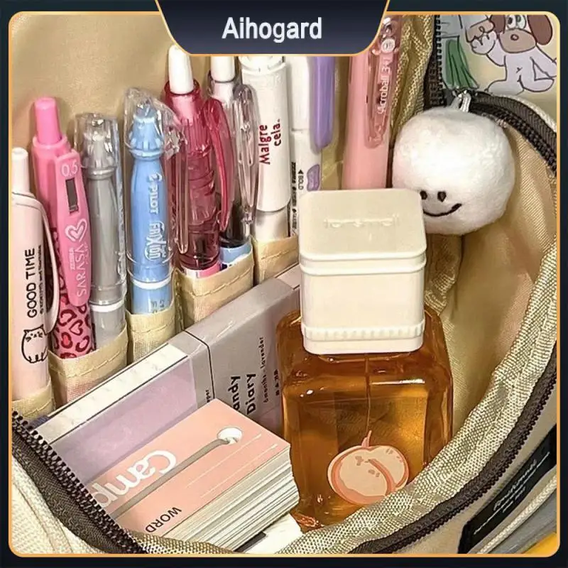 

Сумка для ручек для учащихся младшей и старшей школы, зимняя вместительная сумка для хранения дыни, многофункциональная прочная многофункц...