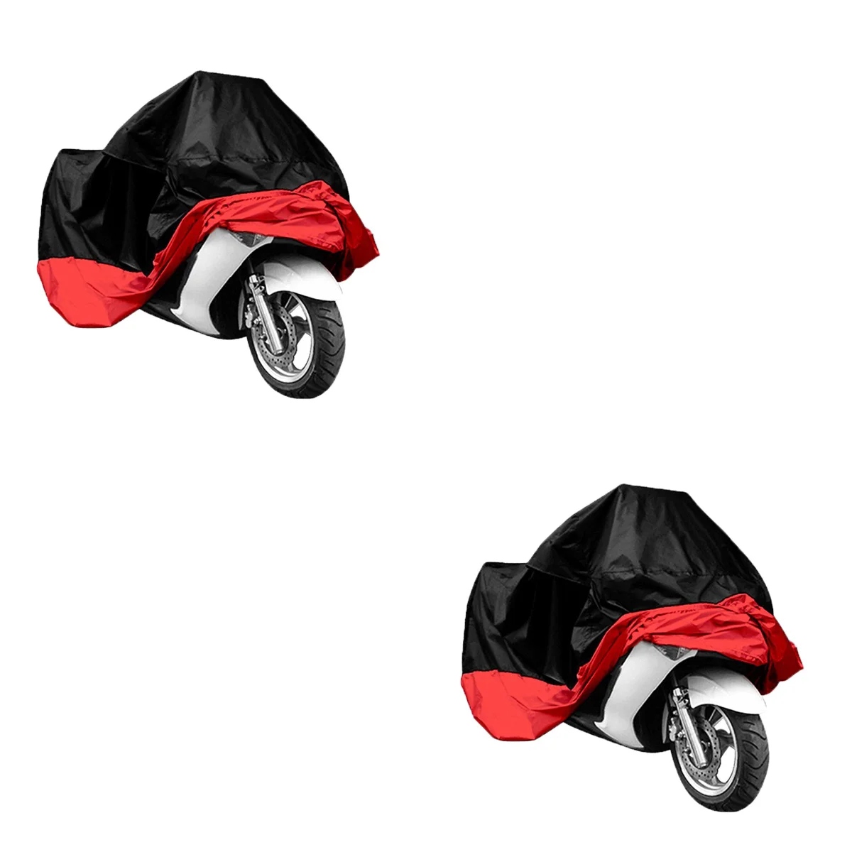 

2pcs Universal Outdoor Motorcycle Motorbike ATV Scooter Waterproof Sun Block Protective Cover Rain Cover Protector
