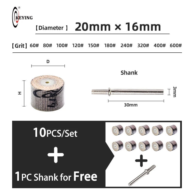 

Шлифовальные диски для Dremel, 10 шт.