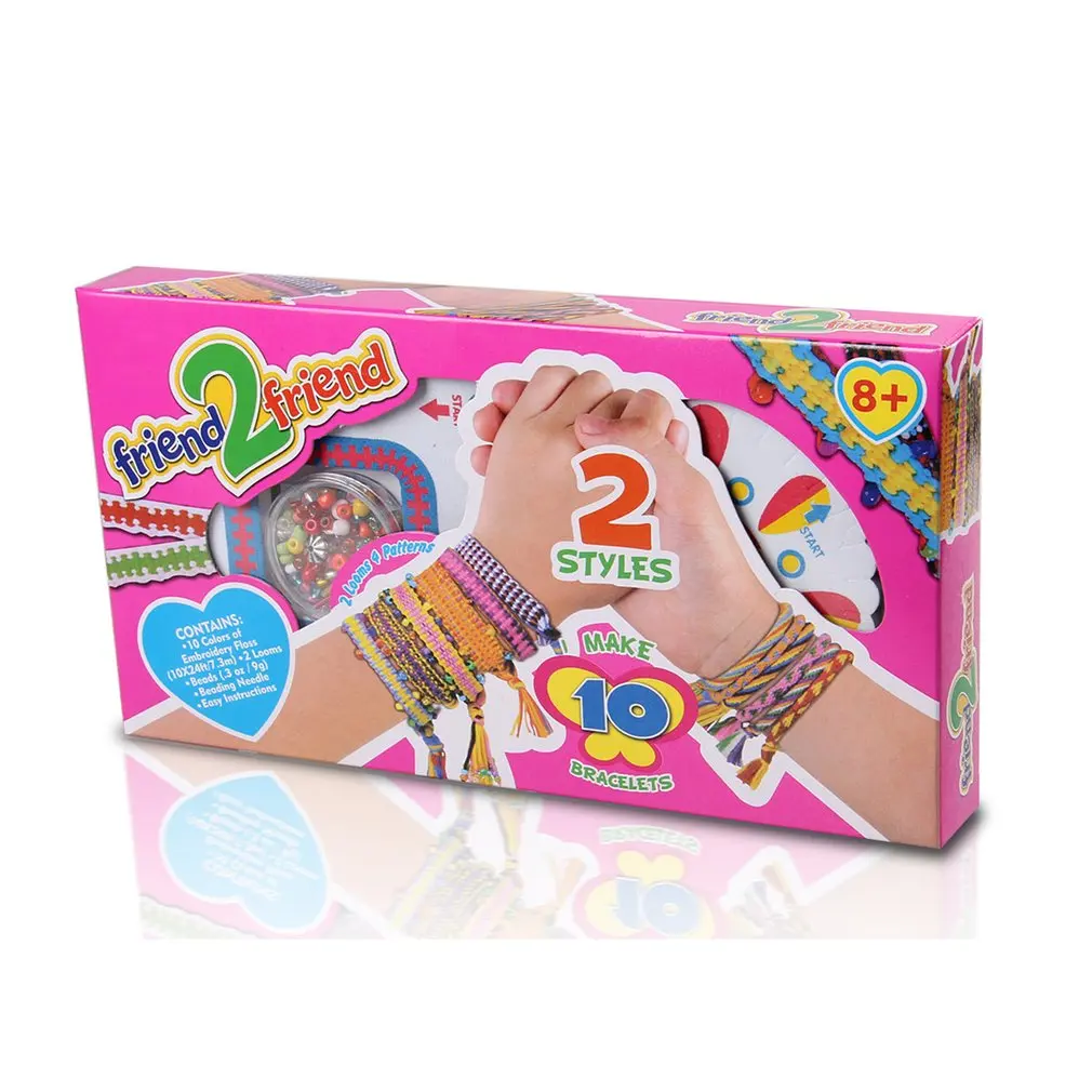 

Children's DIY Candy Color Beaded Loose Beads Braided Bracelet Creative Handmade Beaded String Jewelry Girl Toy