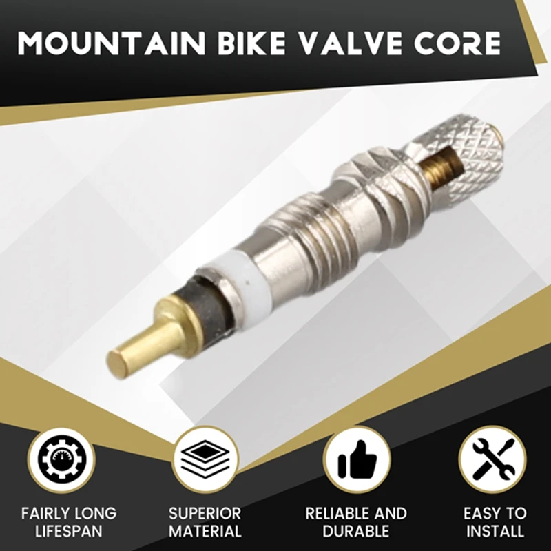 10-компонентный клапанный сердечник для велосипеда сменный бескамерный
