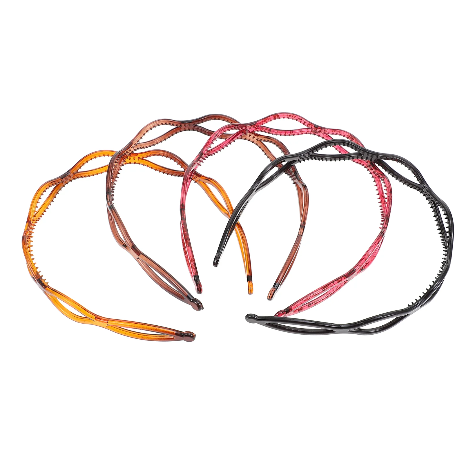 

4 Pcs Face Wash Headband Girl Gift Hair Accessories Girls Decorate Fixing Tool Hollowed Accessory Chic Hairband Man Trendy