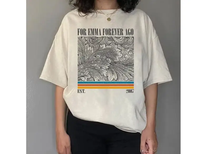 Рубашка Bon Iver для Эммы всегда назад