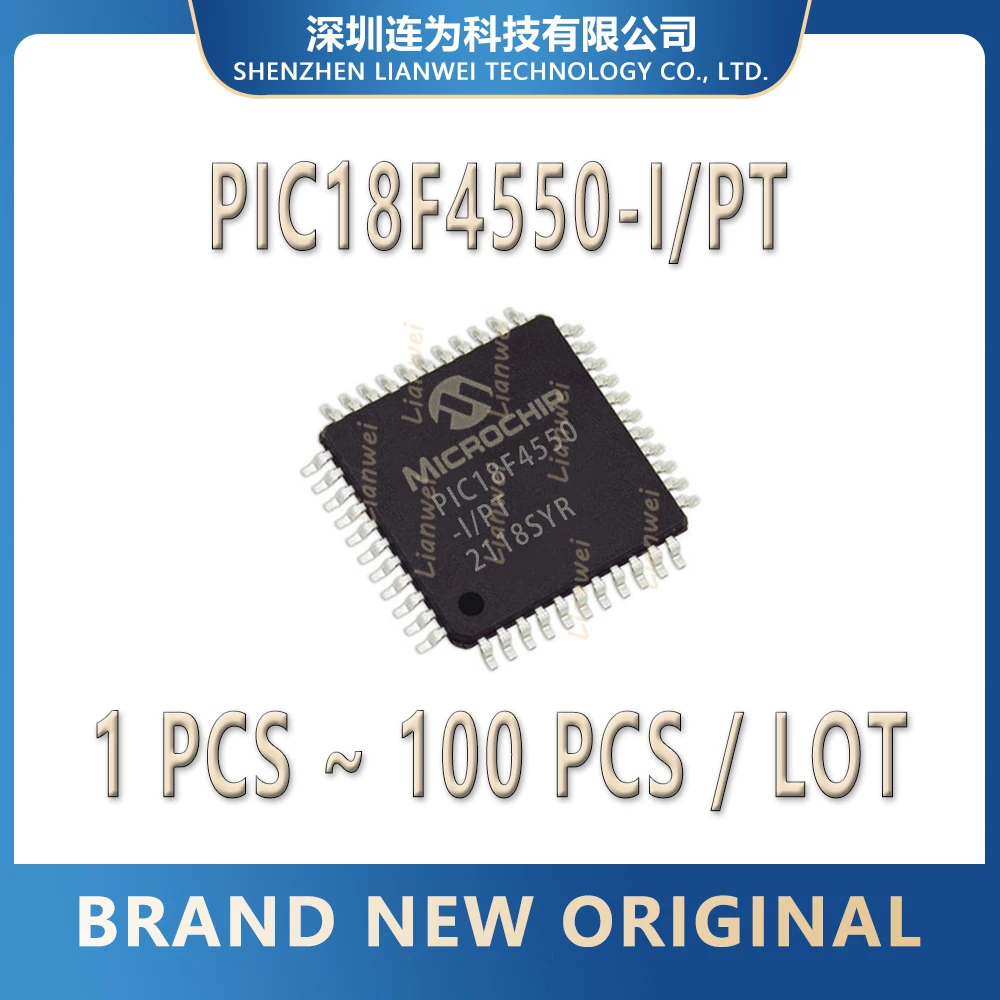 

PIC18F4550-I/PT PIC18F4550-I PIC18F4550 PIC18F PIC18 PIC IC MCU Chip TQFP-44