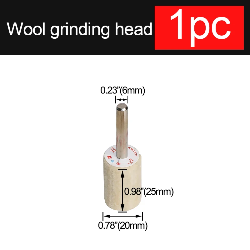 

Шлифовальное колесо для полировки шерсти и войлока 6 мм