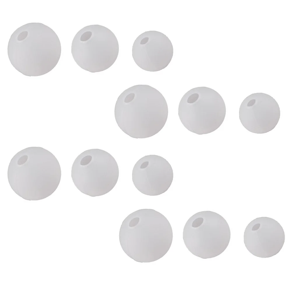 

12 Pcs Circle Silicone Moulds Ball Mold Shaped Body DIY Accessories Supplies Epoxy Resin
