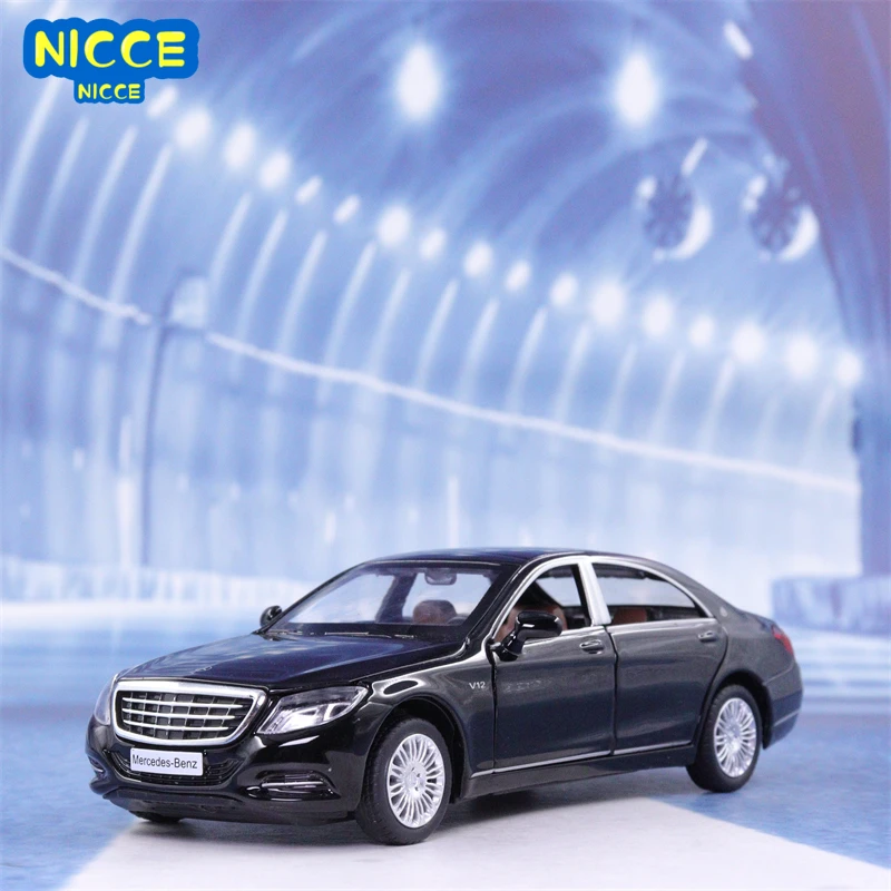 

Nicce 1:32 Mercedes Benz Maybach S600 Diecast Metal Car Models Simulation Vehicle Toy 6 Doors Opened Gifts for Children F293