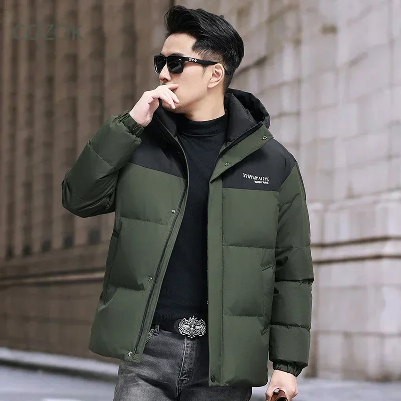 Короткий пуховик COZOK куртки с капюшоном и подкладкой из утиного пуха