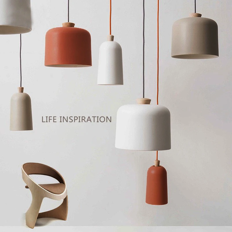 Подвесной светильник в скандинавском стиле светодиодная простая люстра