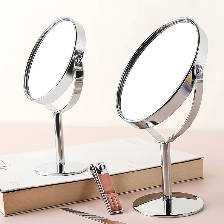 

Зеркало косметическое двустороннее вращающееся с подсветкой, 1 шт.