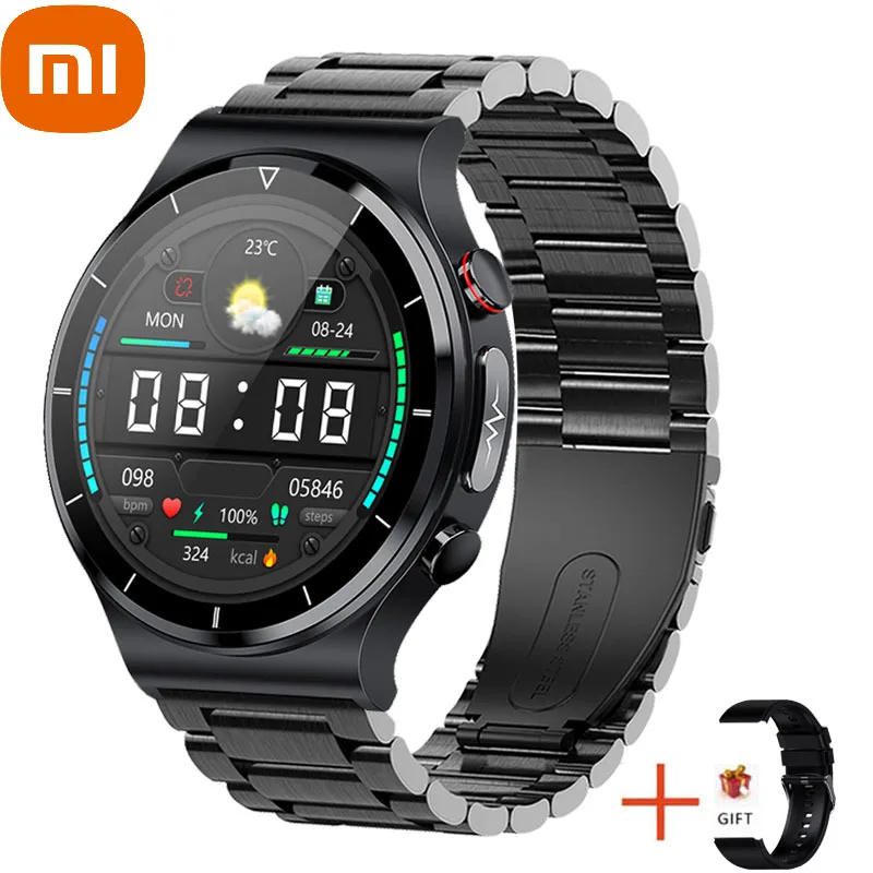 

Xiaomi 360*360 High Resolution Wireless Charging ECG Smart Watch Men Body Temperature Blood Oxygen Pressure Smartwatch
