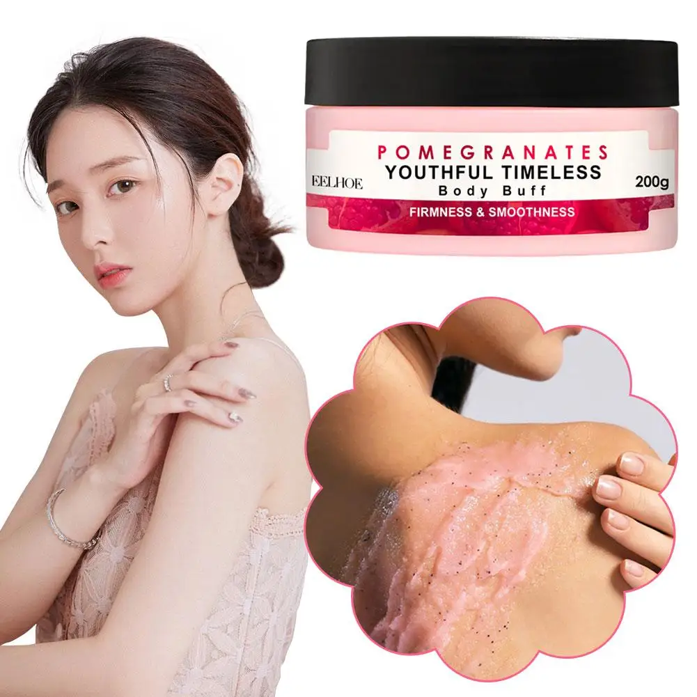 

Body Scrub Cream Body Cleansing Pomegranate Essence Granule Cream Skin Moisturizing Exfoliating Photorejuvenation Smooth Mi D9B9