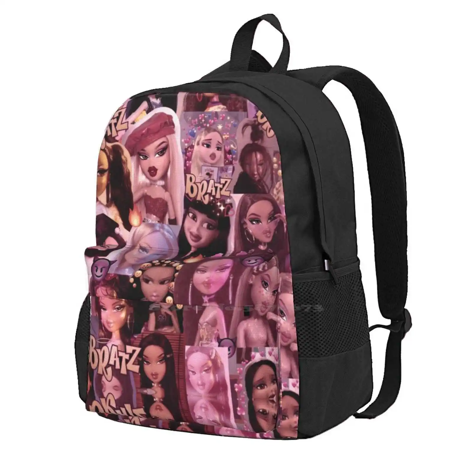 Bratz Women Men Teens Laptop Travel School Bags Bratz Aesthetic 2000S 90S Cloe Yasmin Sasha Jade Pink