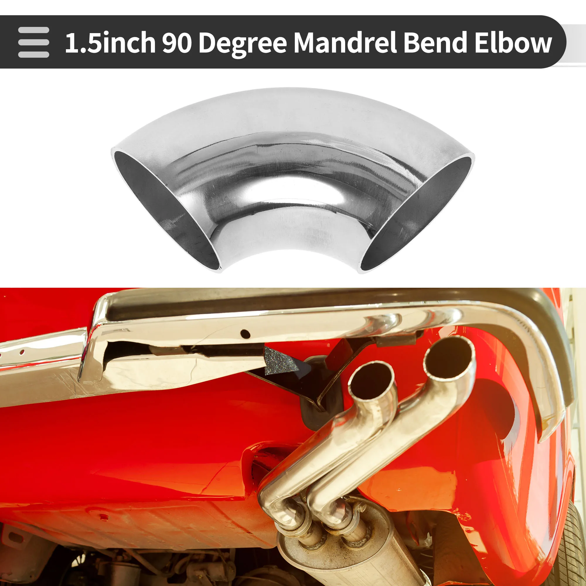 UXCELL от 19 мм до 89 изгиб оправки 90 градусов колено модифицированная выхлопная труба