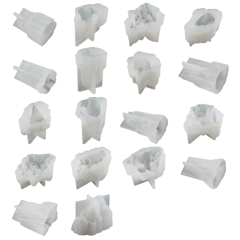 

Diy Rockery Crystal Pillar Epoxy Silicone Mold Table Soft Ceramic Plaster Decor