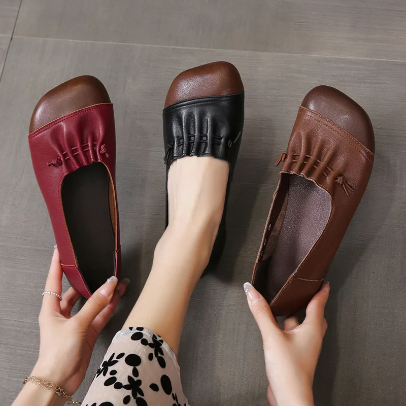 

Retro new shallow mouth shoes retro fashion all-match women's shoes women's flat casual simple shoes womens shoes