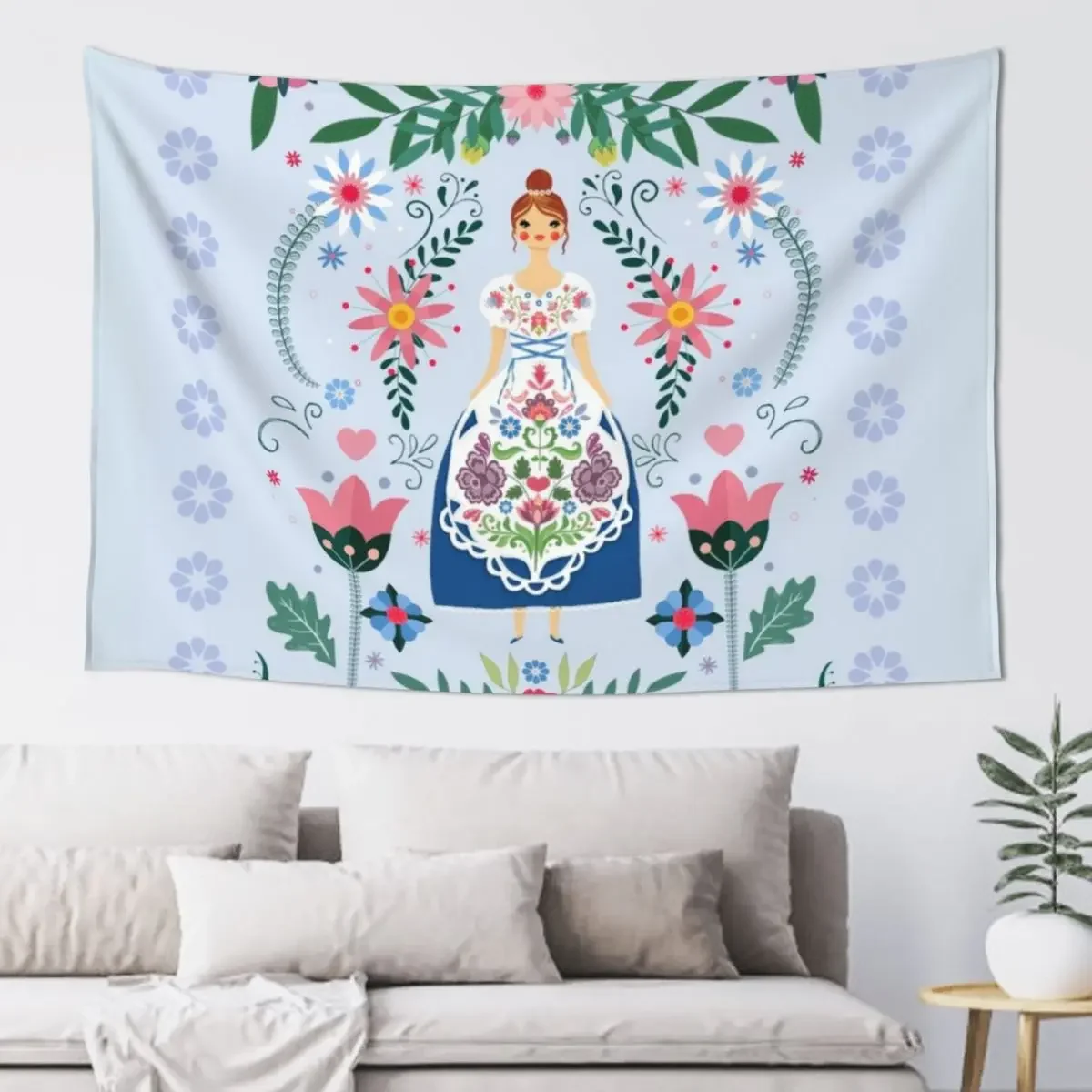 Сказочное народное искусство садовый гобелен украшение эстетическое настенный