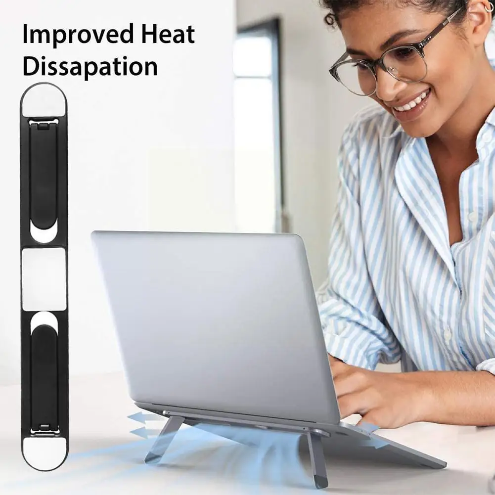 

Foldable Laptop Stand Holder Notebook Bracket Strong Adhesive Desktop Cooling Stand For MacBook Lenovo Universal Laptop Sta D4M2