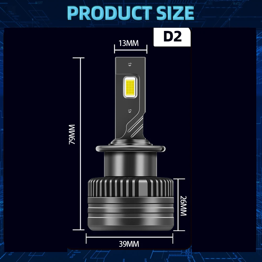 Автомобильные лампы 12 В HID D4S к CSP светодиодные фары 110 лм Сверхъяркие 55 Вт/лампа 2002