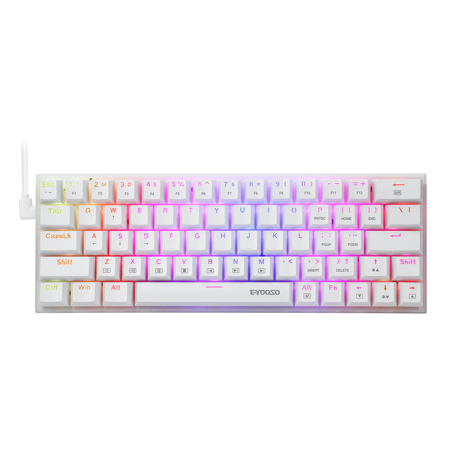 Z-22 60% механическая клавиатура: Проводная USB клавиатура Outemu Hot Swap с RGB подсветкой