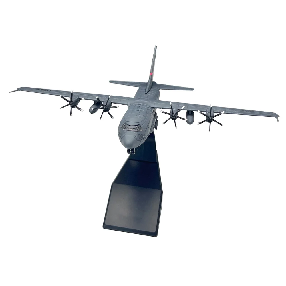 Фото Масштабная модель 1:200: Американский транспортный самолет Lockheed C-130 Hercules, литая металлическая военная модель C130, коллекционный сувенир/украшение №3