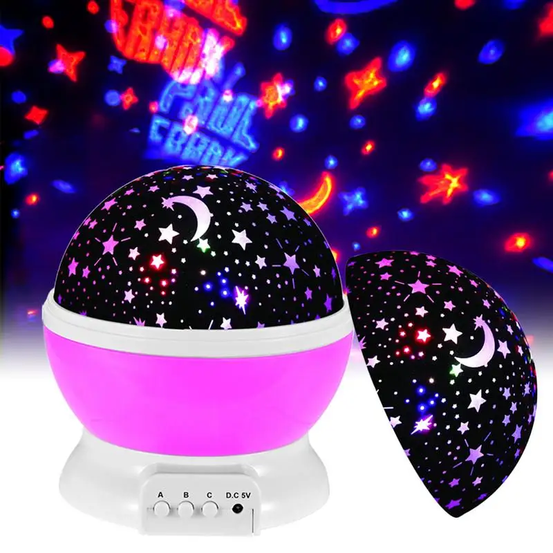 

Star Projector Rotating Star Projector Desk Lamp With USB Cable Starry Projector Light For Toddler Kids Sleep