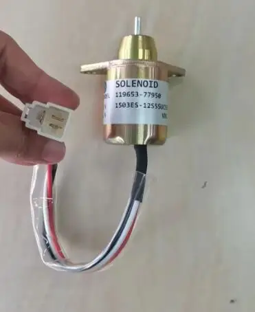 Электромагнит отключения подачи топлива 12V 1503ES-12S5SUC5S 119653-77950 SA-4562T для Yanmar 3TNE84 3TNE88