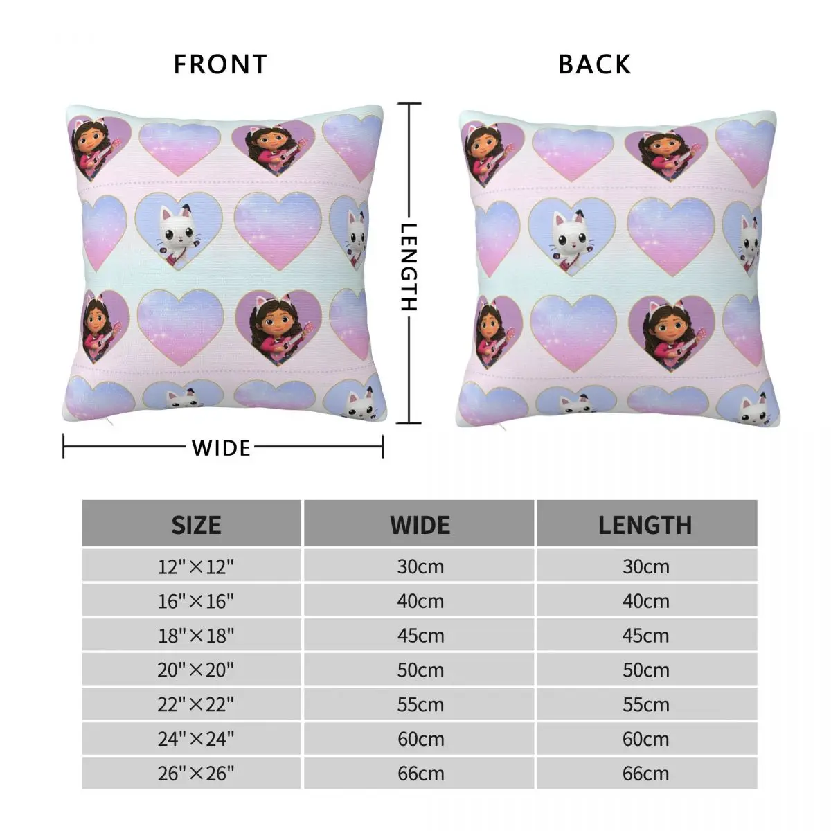 Декоративная наволочка для кукольных домиков 40 х40 см