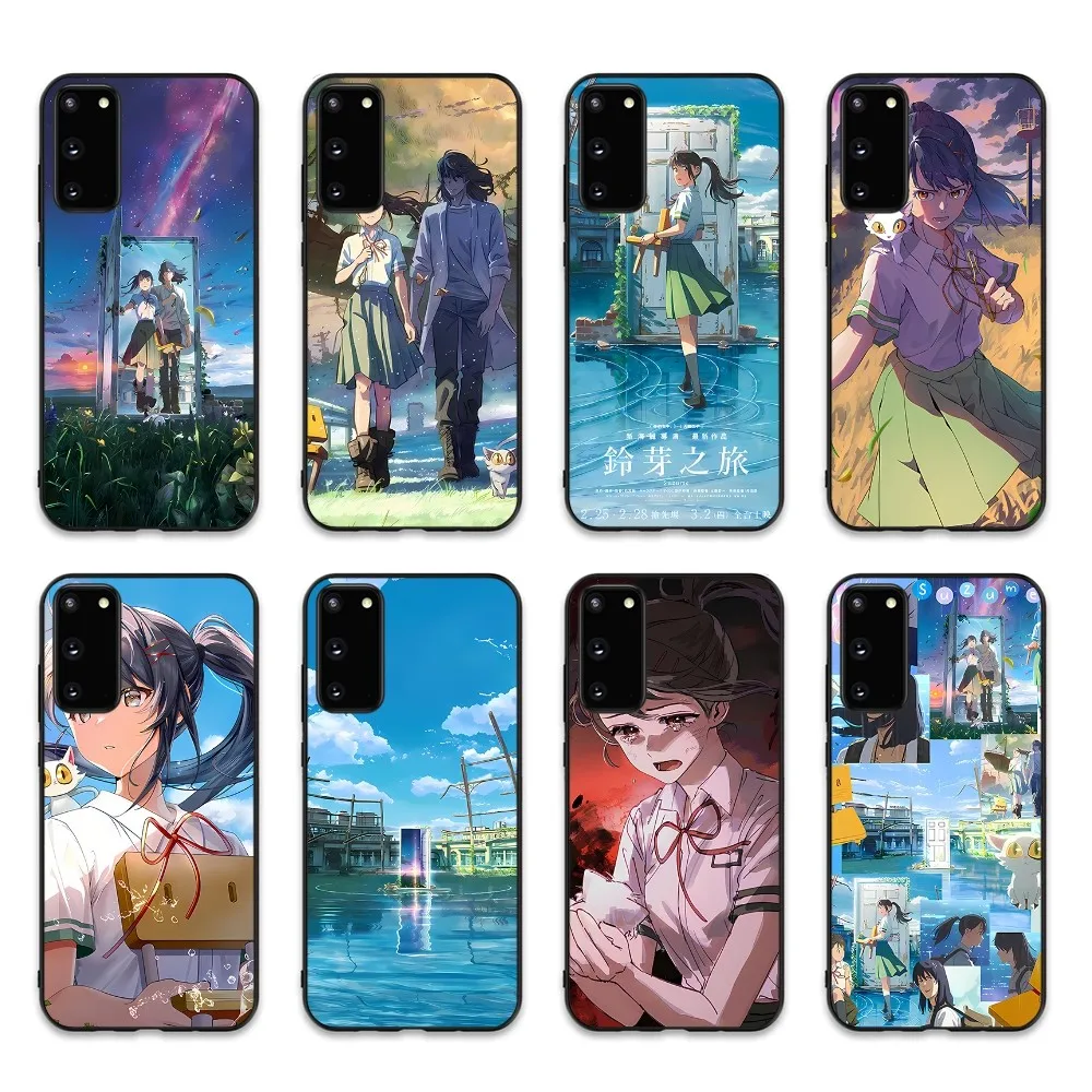 

Suzume Anime Phone Case For Samsung S 9 10 20 21 22 23 30 23plus Lite Ultra FE S10lite Fundas