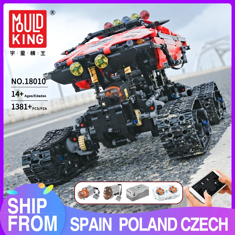 

MOULD KING Technical Polar Exploer Crawler Building Blocks Remote Control Climbing Off Road Truck Car Toys for Boys