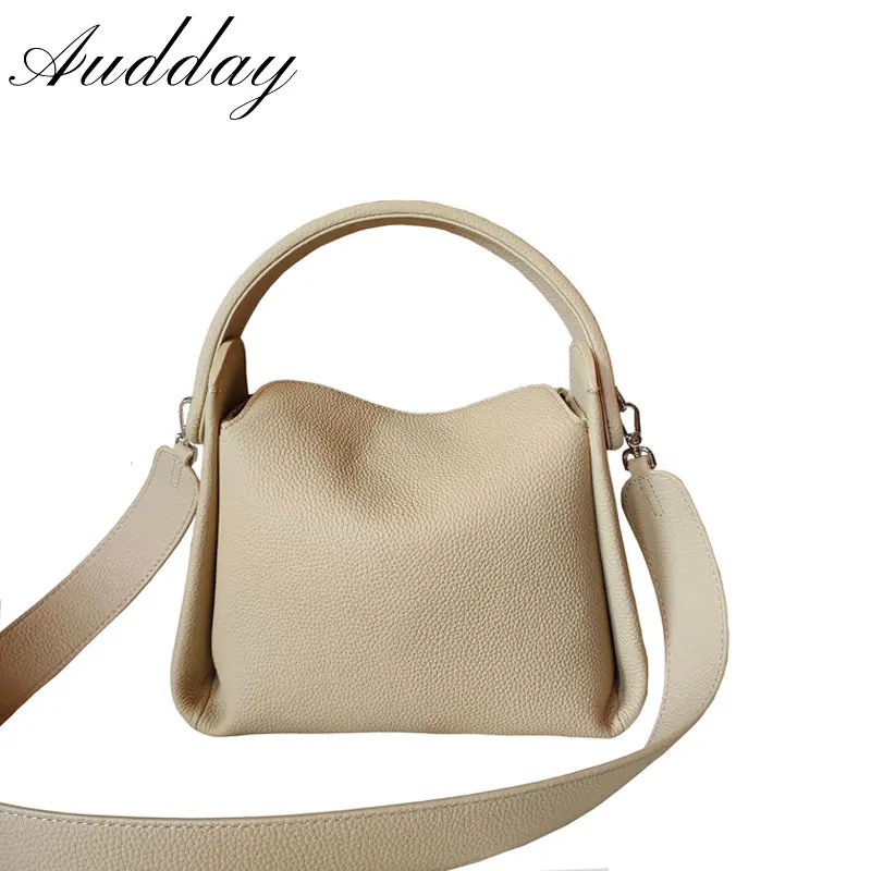 2023 Luxury Soft Female Genuine Leather Shoulder Bags Women Large Capacity Messenger Bags Fashion Lady Shopping Square Handbag