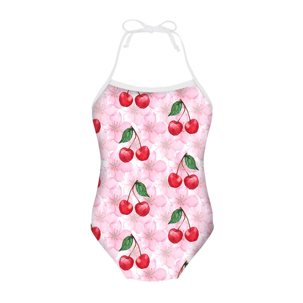 

Cumagical Summer Swimwear for Kids Classical Pink Rabbit Pattern Teen Girls Swimsuits Children Swimming Bathing Suit