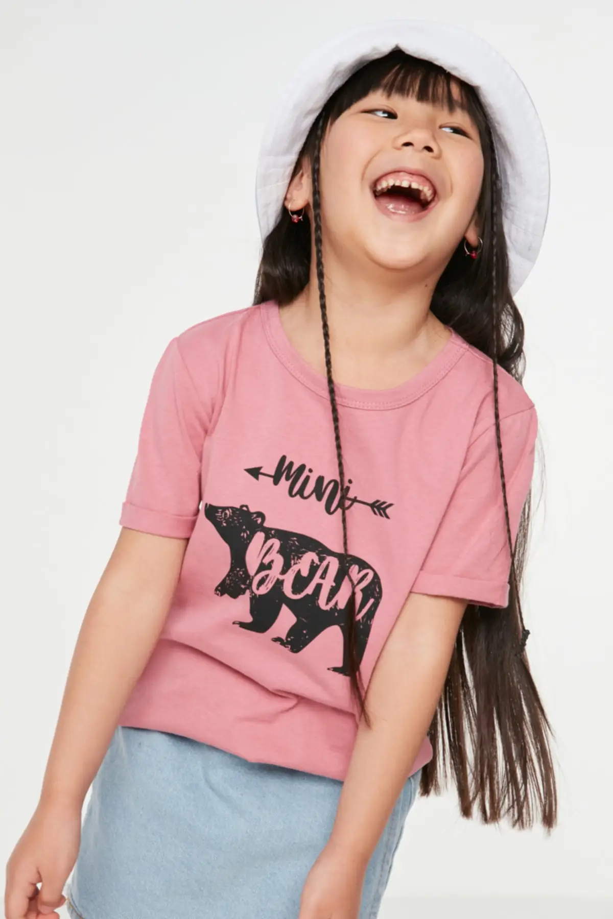 

Printed Girl Boy Knitted T-Shirt TKDSS22TS1693