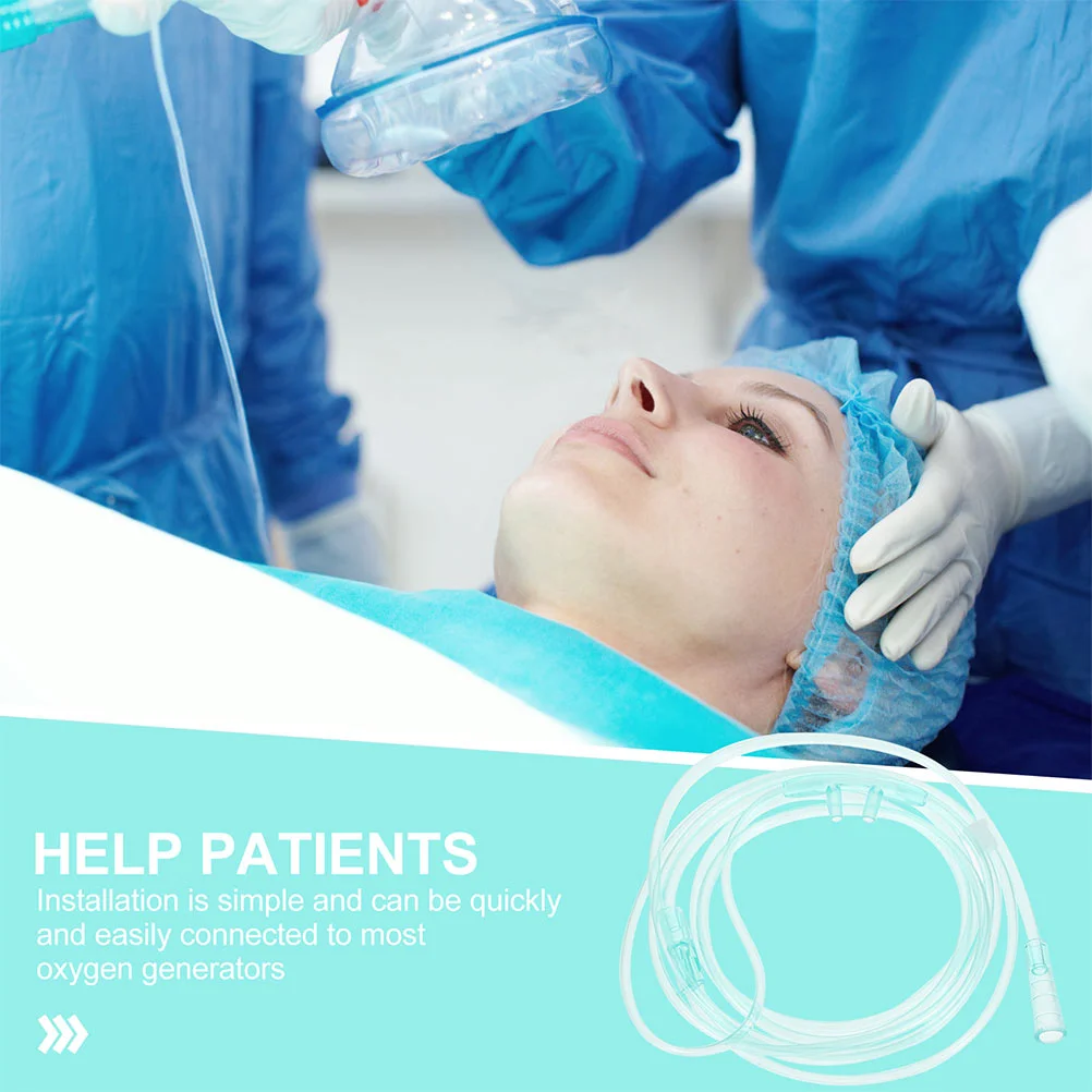 12 шт. одноразовые канюли для носа и кислорода медицинская трубка двойная