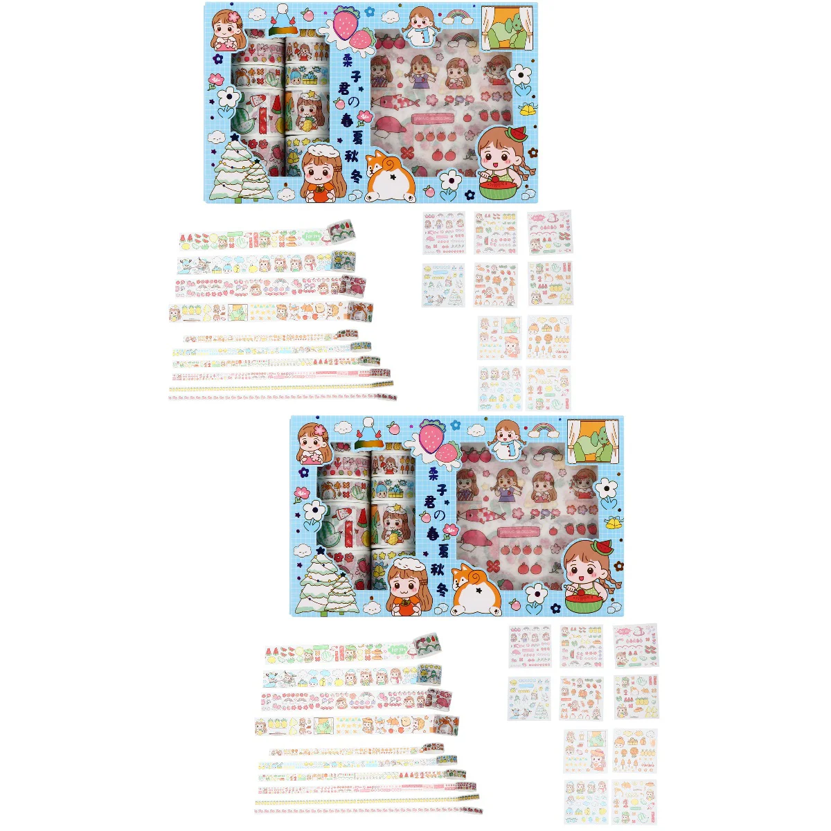 

Tape Washi Stickers Paper Scrapbooking Diy Masking Scrapbook Japanese Vintage Crafts Wide Rainbow Decals Cartoon Kids Cute Gift