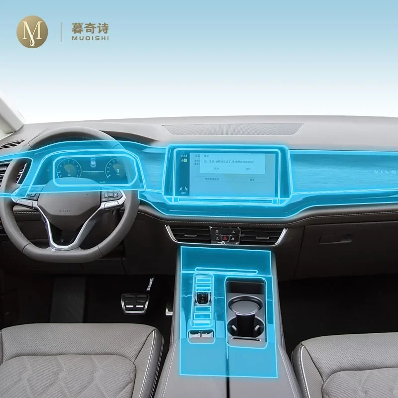 MUQSHI салон автомобиля центральная консоль прозрачная/матовая защитная пленка из