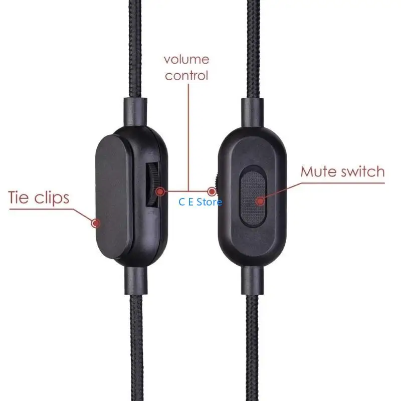 Фото Дополнительный шнур для наушников Logitech GPRO X G233 G433, аудиокабель со встроенным отключением звука и линия регулировки громкости №4