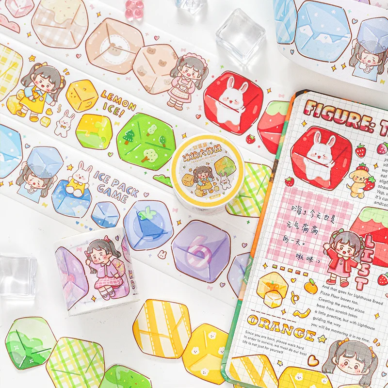 

1pcs/1lot Decorative Adhesive tapes Berry Sauce Ice Cube Battle Scrapbooking DIY Paper Scrapbooking Stickers