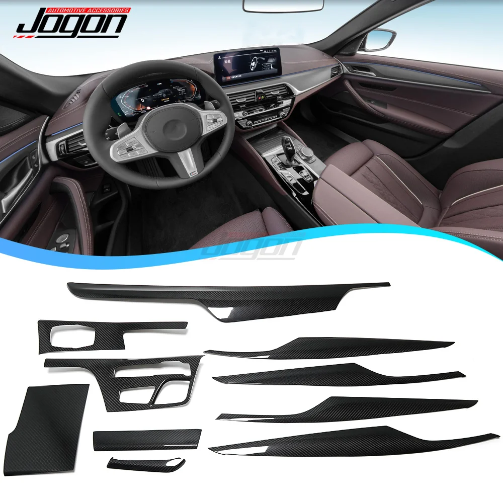 LHD и RHD для BMW G30 2018 2019 2020 2021 консоль из углеродного волокна крышка приборной панели