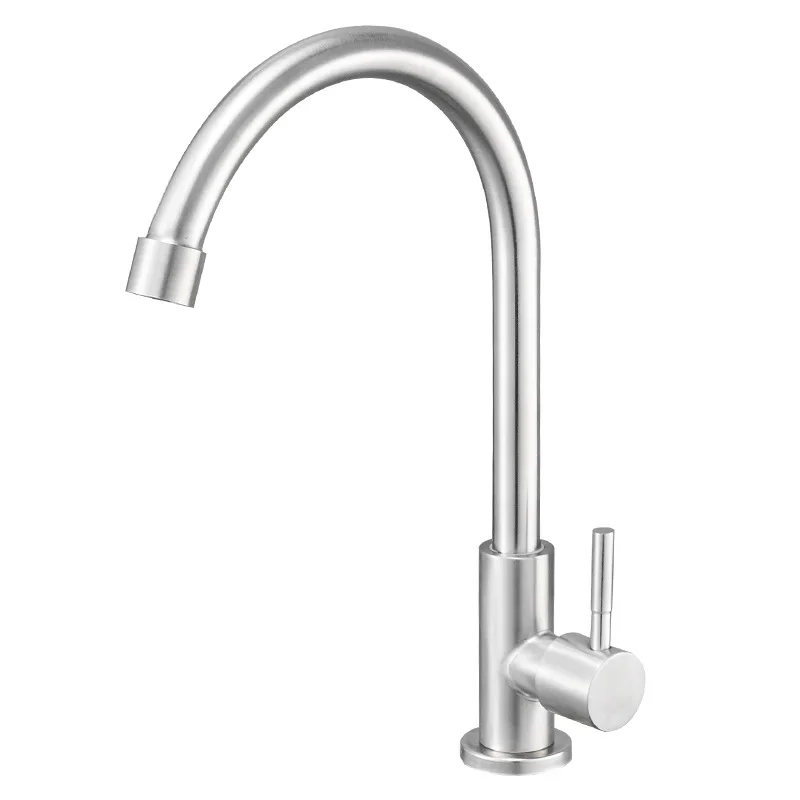 Wholesale stainless steel single cooling kitchen faucet, wash basin, laundry sink, water purifier faucet