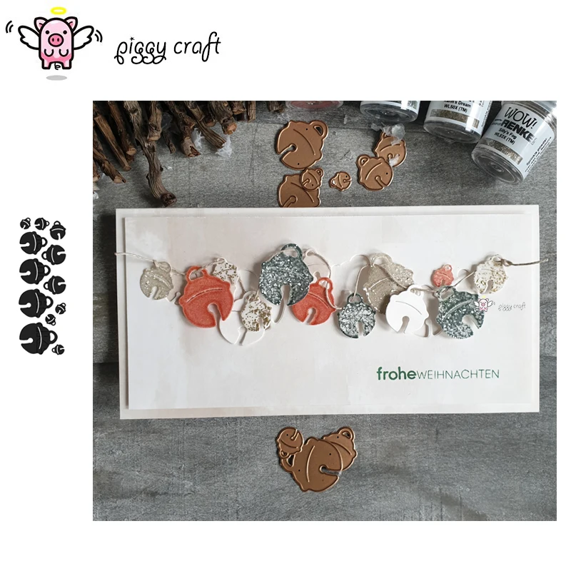 

Металлические Вырубные штампы, форма для вырезания, рождественские украшения для колокольчиков, для скрапбукинга, бумаги, рукоделия, ножа, ...