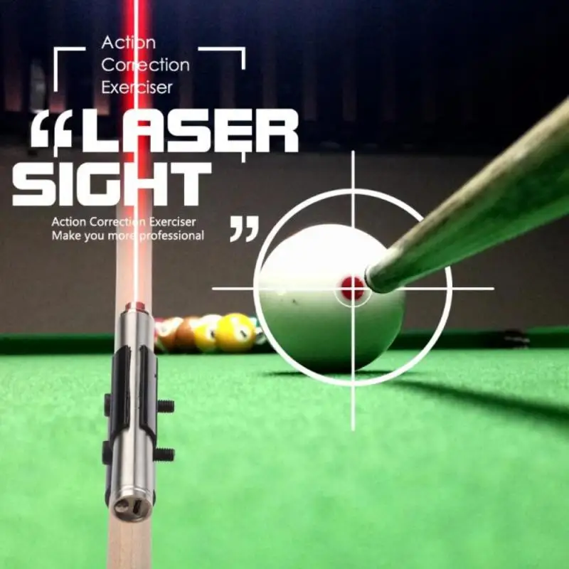 

Новинка Аксессуары для бильярда Snooker кий лазерный прицел бильярдный прицел тренировочное оборудование корректор для обучения бильярдный лазерный прицел